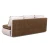 Диван прямой, еврокнижка, "Оскар" 144, велюр коричневый ППУ