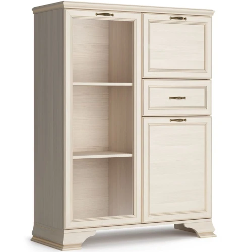 Шкаф Сиена низкий 1дв, бежевый