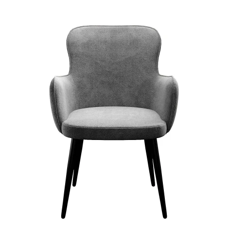 Стул DikLine 503 поворотный TW09 светло-серый, ножки черные