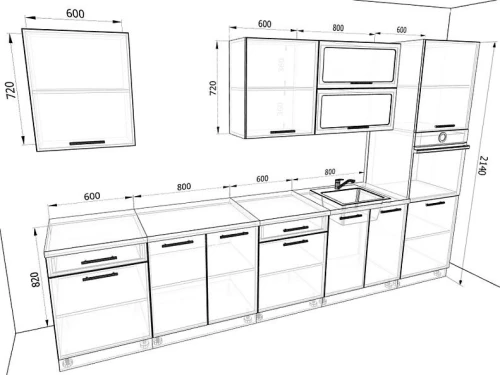 Кухня Базис Комплектация 26