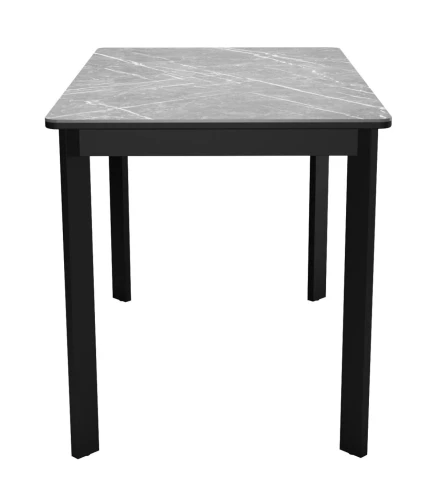 Стол DikLine LK110 Керамика Серый мрамор/подстолье черное/опоры черные