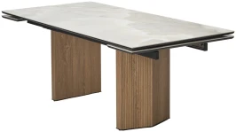 Стол МОЦАРТ 200 REX 769925, Бежевый мрамор, керамика /  Дуб монтана М-City