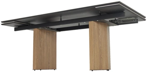 Стол МОЦАРТ 200 REX 769925, Бежевый мрамор, керамика /  Дуб монтана М-City