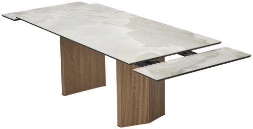 Стол МОЦАРТ 200 REX 769925, Бежевый мрамор, керамика /  Дуб монтана М-City