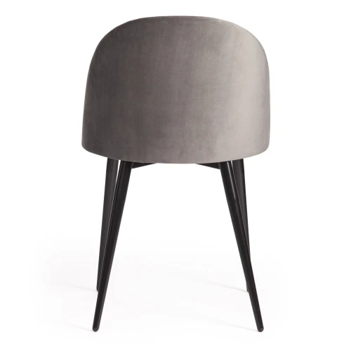 Стул MONRO (mod. 710) ткань/металл, серый barkhat 26/черный, 55х51х78 см, высота до сиденья 47 см (Комплект из 4 шт.)