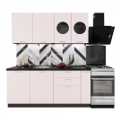 Кухонный гарнитур Мемфис 1800 Японский шелк МДФ прямой