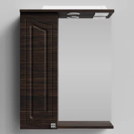 Зеркало Адам 55, Палисандр ПВХ 43101, левая