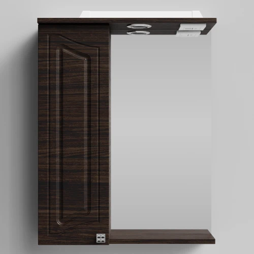 Зеркало Адам 55, Палисандр ПВХ 43101, левая