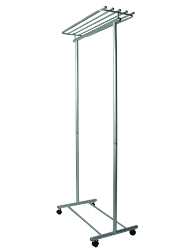 Вешалка напольная на колесах М 9 металлик