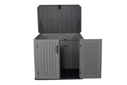 Ящик пластиковый WoodLook, 1380 л, серый