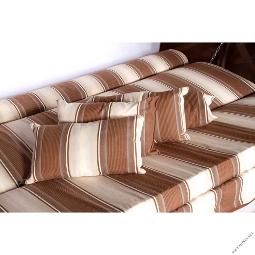 Садовые качели четырехместные с москитной сеткой Redford Амстердам шоколад