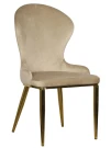 Стул обеденный Констанция TW-1163, бежевый/золото