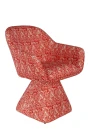 Кресло вращающееся Луи BS1482-RD, 69х73х79, красный принт