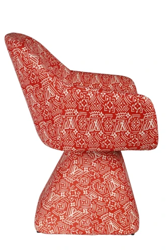 Кресло вращающееся Луи BS1482-RD, 69х73х79, красный принт