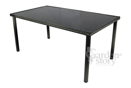 Набор мебели Нестор  арт.SFS012-1 серый, серый 3 уп. (стол + 4 стула ротанг серый, подушки серые) "Garden story"