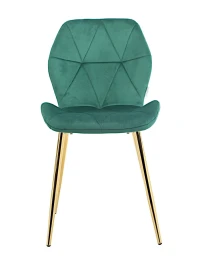 DC826 Стул мягкий, ИЗУМРУД#G62-18 велюр, каркас металл золото КРУГЛЫЙ