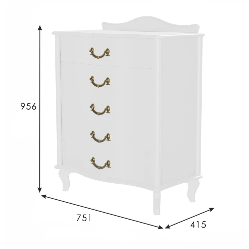 Комод Джульетта молочный дуб Л