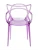 DC459 Стул пластиковый литой, прозрачный СИРЕНЕВЫЙ