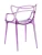 DC459 Стул пластиковый литой, прозрачный СИРЕНЕВЫЙ