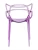 DC459 Стул пластиковый литой, прозрачный СИРЕНЕВЫЙ