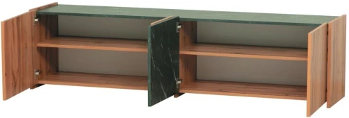 Адажио 56.01 Тумба под ТВ дуб вотан/мрамор черный