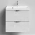 Тумба Марко 60 подвесной, ручки Хром, Белый камень ПВХ 57805 Vodok с раковиной в комплекте