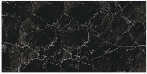 Альфа фотопечать стол обеденный раздвижной / черный мрамор/бетон белый/черный