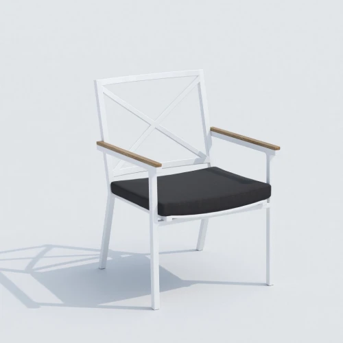 Обеденная группа TELLA  FESTA  каркас белый / стол тик 180 / ткань антрацит