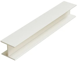 Соединительный элемент для цоколя ПВХ 180 гр. Белый 96*18*16