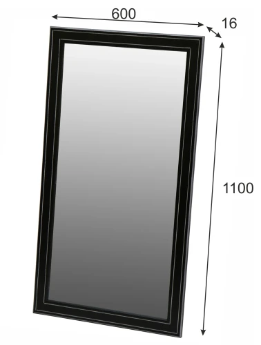 Зеркало Васко В 61Н венге/серебро 110 см х 60 см