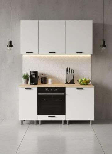 Готовый кухонный гарнитур МК Аленушка 1,6м в.6 Лаванда Молочный,скоба черный,сонома