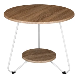 Стол журнальный BeautyStyle 38 дуб сонома/белый