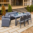 Обеденный комплект LANA LUX DINING XL графитовый