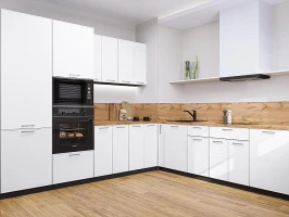 Угловая модульная кухня Квадро-02 Белый Graphite 2140*2400/2150*600 Угловая модульная кухня Квадро-02 Белый Graphite 2140*2400/2150*600