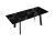 Стол DikLine DKH160, керамика 160(200)х90, мрамор черный матовый, опоры черные (2 уп.)