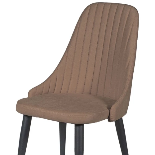 Стул ДП2-30 «Шато», ткань «Канди Мокко», каркас черный