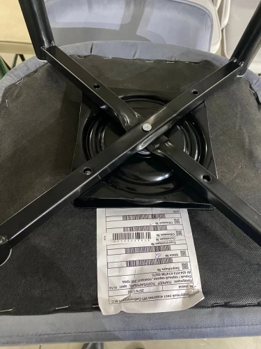 Полубарный стул ПАРКЕР 360 град. поворот. H-14 Серый, велюр / черный каркас, М-City