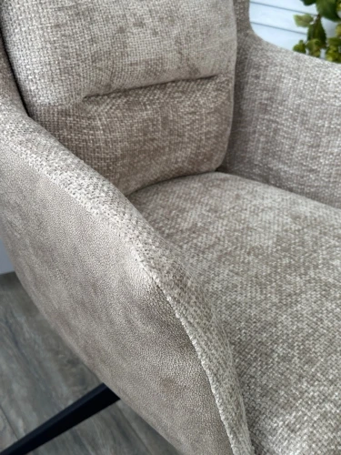 Стул GARLAND 360 град. поворот. HAGA-30 Бежевый, ткань/ GINO-101 Бежевый, ткань/ Черный, ®DISAUR