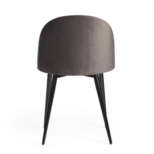 Стул MONRO (mod. 710) ткань/металл, темно-серый barkhat 14/черный, 55х51х78 см, высота до сиденья 47 см (Комплект из 4 шт.)