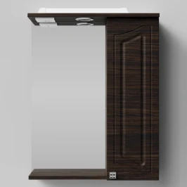 Зеркало Адам 55, Палисандр ПВХ 43101, правая