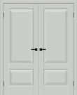Двустворчатая межкомнатная дверь BRAVO Прима-22 Grey Silk