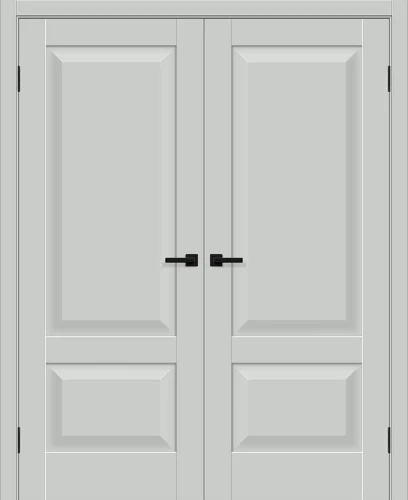 Двустворчатая межкомнатная дверь BRAVO Прима-22 Grey Silk