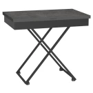 Стол универсальный трансформируемый АНДРЭ Loft ЛДСП терраццо/чёрный