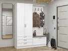 Готовая прихожая Стиль-03 White Silkwood Белый