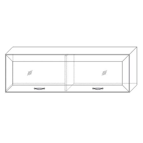 Полка навесная 2 1300 Сиена