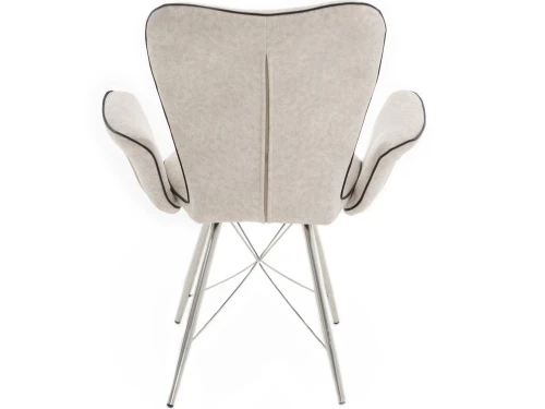 Стул «Риоха» с подлокотниками Лама 01, каркас хром