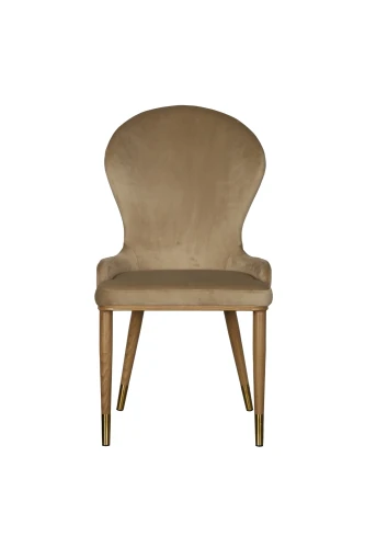 Стул обеденный Констанция TW-1163-1, бежевый/орех