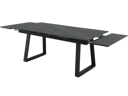 Стол «Monaco» Quadro, Noir desir Bocciardato, каркас черный