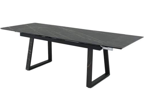Стол «Monaco» Quadro, Noir desir Bocciardato, каркас черный