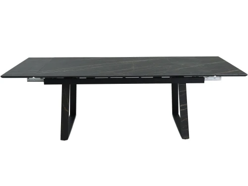 Стол «Monaco» Quadro, Noir desir Bocciardato, каркас черный